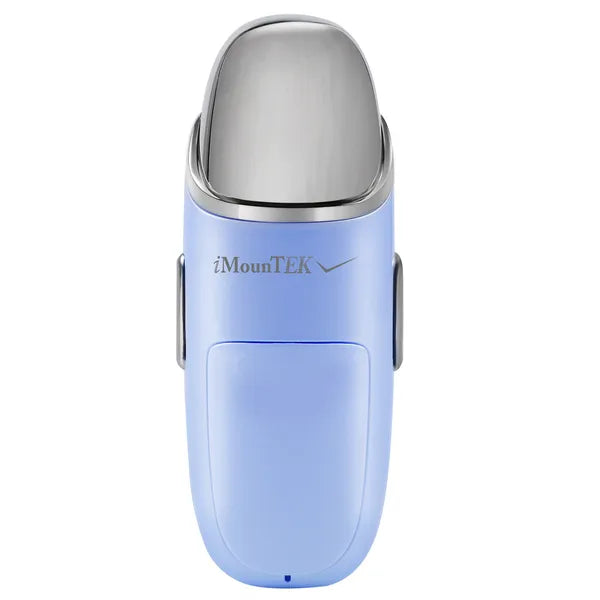 Nano mist facial sprayer shown in light blue, pink, red and violet