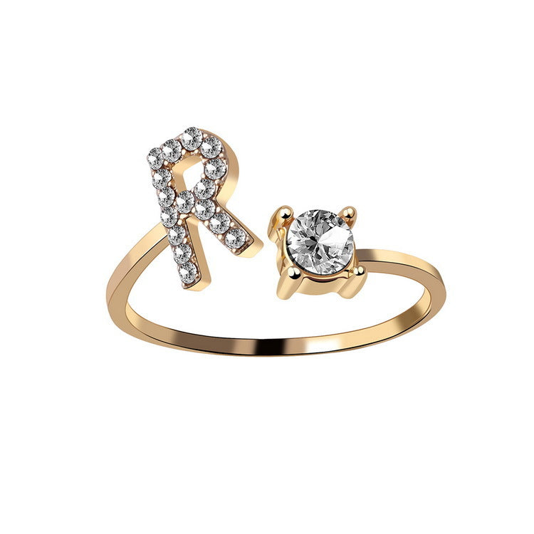 Initial letter ring letter options A to Z