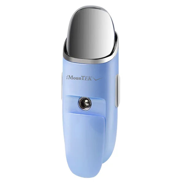 Nano mist facial sprayer spraying a fine cool mist