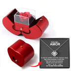Apple gift box set presented with a message card