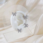 Butterfly Ear Clip and Hook Earrings
