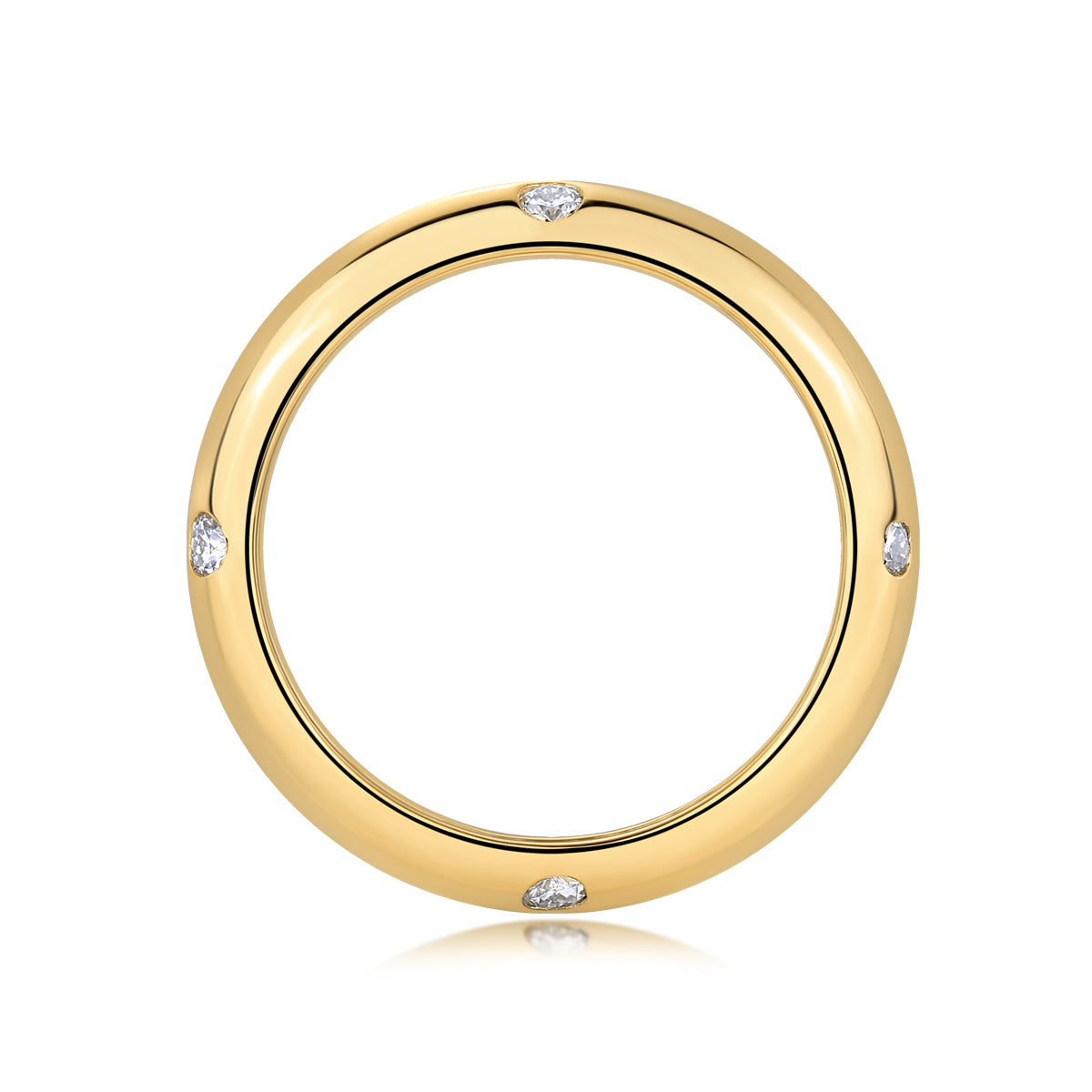 Starry S925 silver moissanite ring, detail